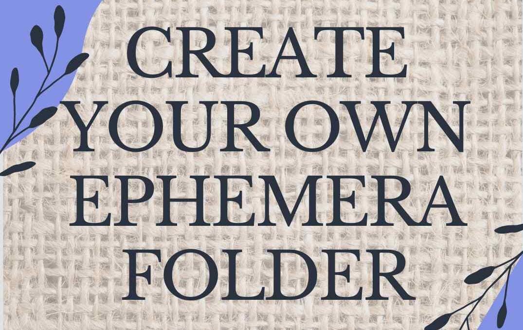 Create your own Ephemera Folder by Natasha Foote Creative