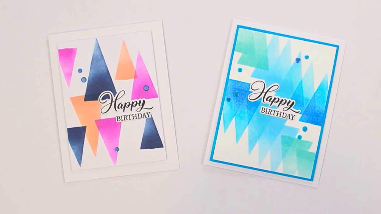Easy Inked Triangles by Natasha Foote Creative