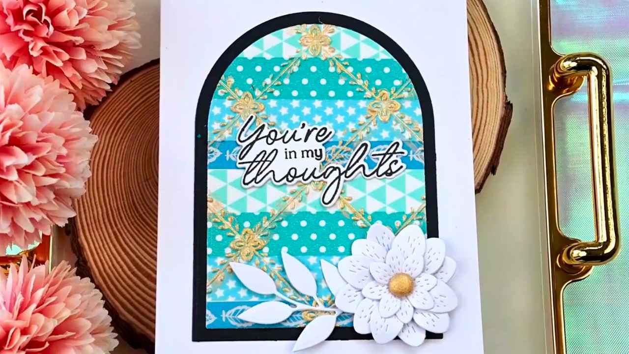 Washi tape and embossing folders by Natasha Foote Creative