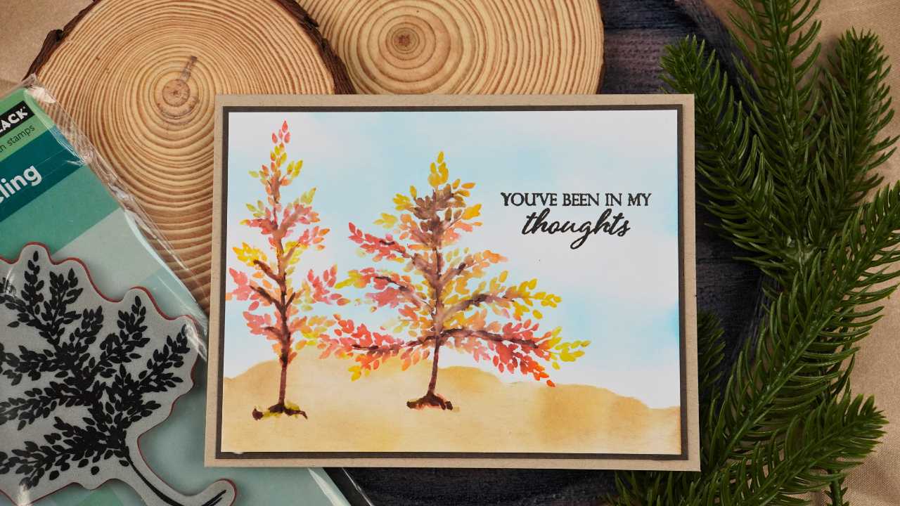 Watercolour Look Card Making with Rubber Stamps