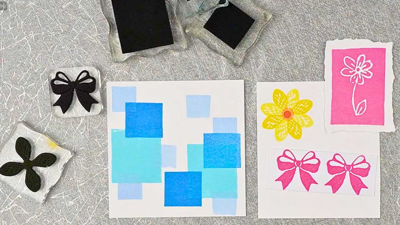 Fun Foam Stamps on Acrylic Blocks with Natasha Foote Creative