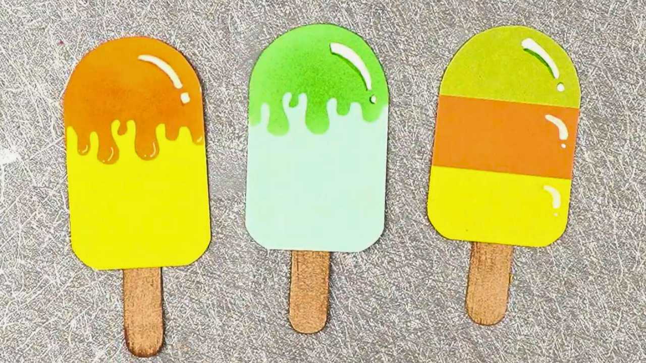 Natasha Foote Creative Colourful Papercraft Ice Blocks 