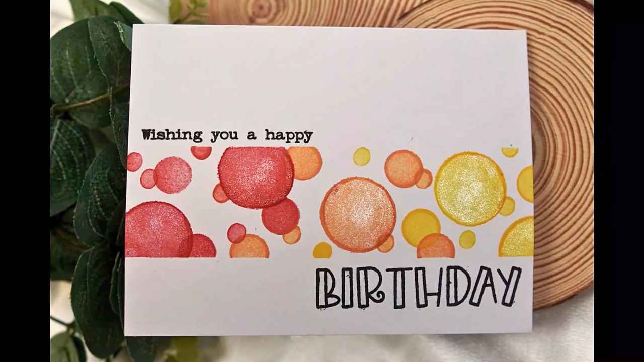 DIY Circle Stamp Card Making with Natasha Foote Creative