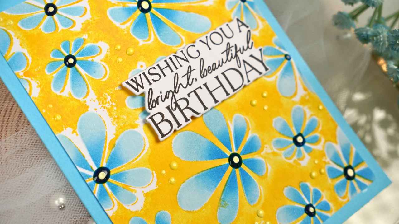 Wishing you a bright, beautiful birthday by Natasha Foote Creative